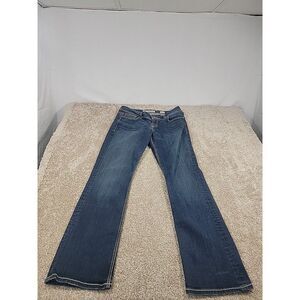 BKE Jeans Womens‎ 27 Blue Denim Bootcut Dakota Distressed Thick Stich